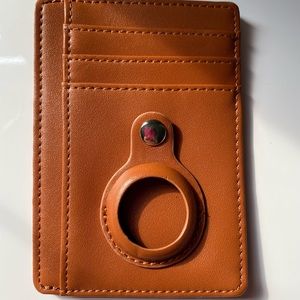 Brown or black mens AirTag  Wallet